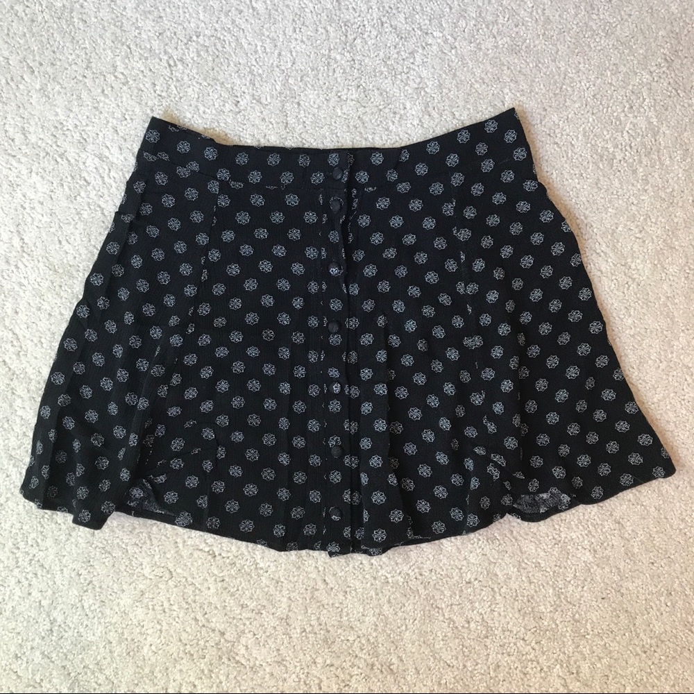 LA hearts button down skirt